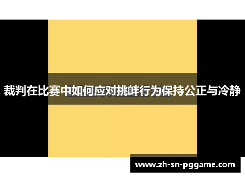 裁判在比赛中如何应对挑衅行为保持公正与冷静 裁判在比赛中如何应对挑衅行为保持公正与冷静